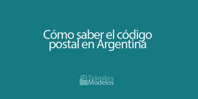Cómo Saber El Código Postal En Argentina Trámites Y 4503