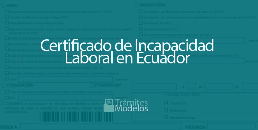 Certificado de Incapacidad Laboral en Ecuador