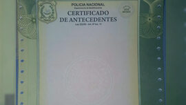 Certificado De Antecedentes Judiciales De La Policía